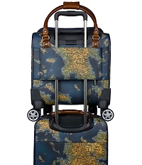 Patricia Nash Greek Map Soft Side Collection 18#double; Underseater Spinner