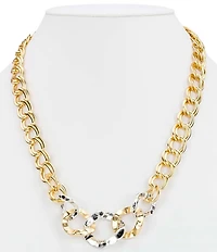 Patricia Nash Hammered Link Chain Necklace