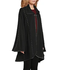Patricia Nash Hand Laced Button Cape