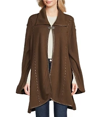 Patricia Nash Hand Laced Button Cape