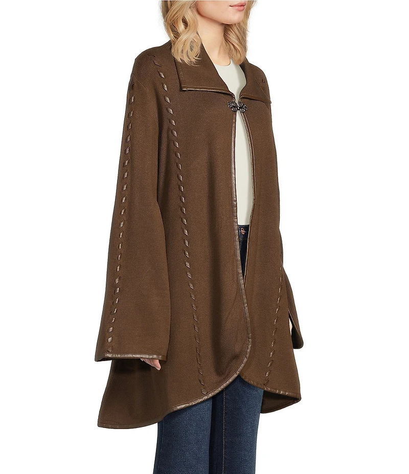 Patricia Nash Hand Laced Button Cape