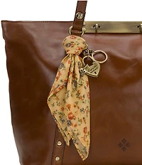 Patricia Nash Heart Lock Mini Scarf Keychain