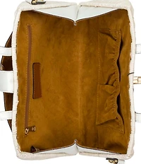 Patricia Nash Isere Wicker Rattan Satchel Bag With Scarf