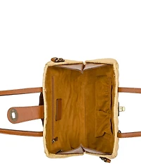 Patricia Nash Isere Woven Rattan Scarf Satchel Bag