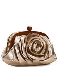 Patricia Nash Joelle Wooden Frame Rose Clutch Crossbody Bag