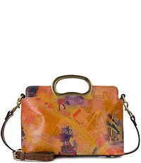 Patricia Nash Karine Paris Map Top Handle Clutch