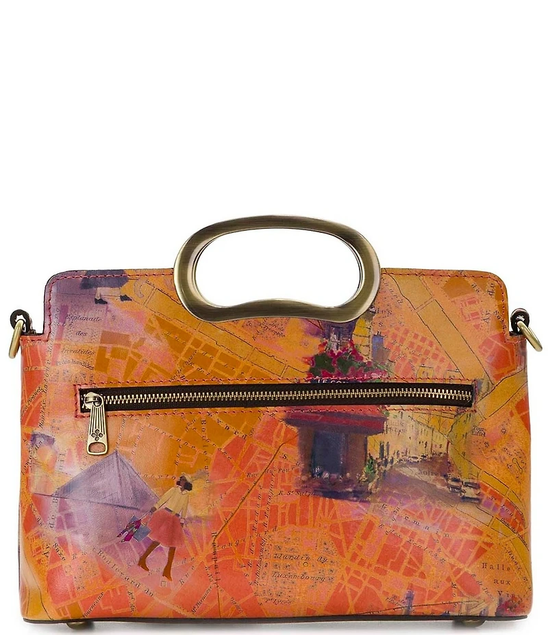 Patricia Nash Karine Paris Map Top Handle Clutch