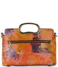 Patricia Nash Karine Paris Map Top Handle Clutch