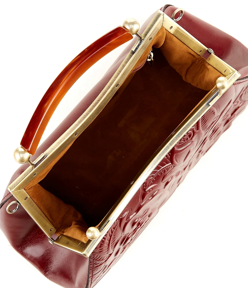 Patricia Nash Kelmscot Floral Embossed Top Handle Convertible Bag