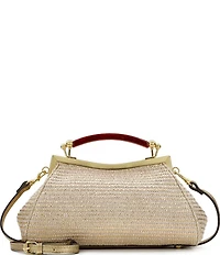 Patricia Nash Kelmscott Metallic Fabric Frame Satchel Bag