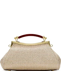 Patricia Nash Kelmscott Metallic Fabric Frame Satchel Bag