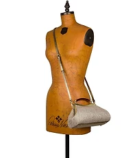 Patricia Nash Kelmscott Metallic Fabric Frame Satchel Bag