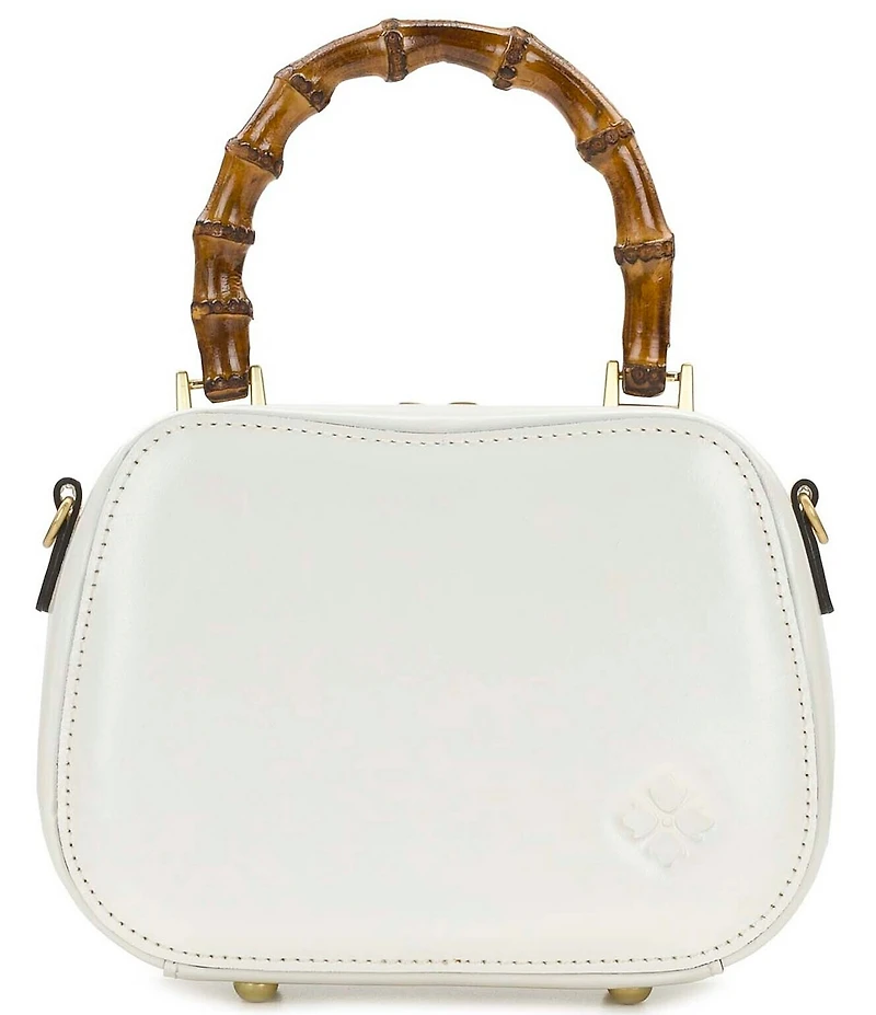 Patricia Nash Lara Bamboo Top Handle Floral Embossed Clutch