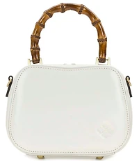 Patricia Nash Lara Bamboo Top Handle Floral Embossed Clutch