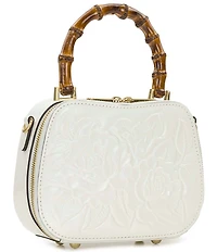 Patricia Nash Lara Bamboo Top Handle Floral Embossed Clutch