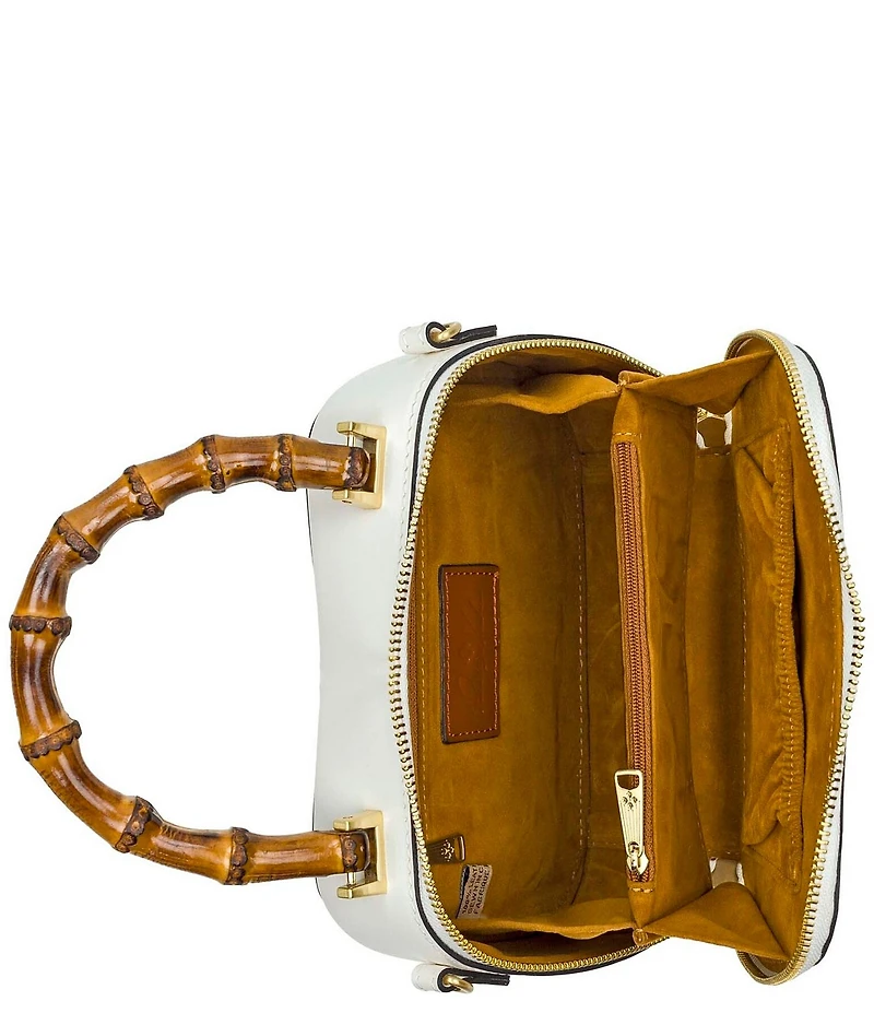 Patricia Nash Lara Bamboo Top Handle Floral Embossed Clutch