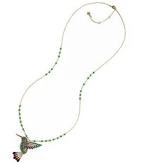Patricia Nash Large Hummingbird Long Pendant Necklace