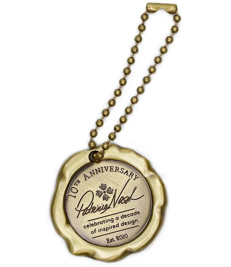 Patricia Nash Laureana Scalloped Raffia Top Handle Kisslock Frame Satchel Bag