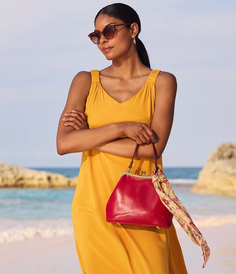 Patricia Nash Laureana Frame Clutch with Scarf