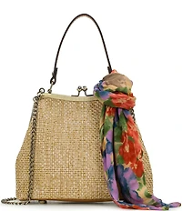 Patricia Nash Laureana Kisslock Scarf Satchel Bag