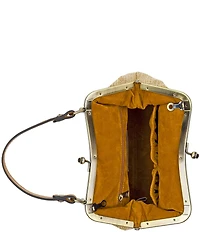 Patricia Nash Laureana Kisslock Scarf Satchel Bag