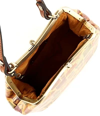 Patricia Nash Laureana Handbag Printed Kisslock Satchel Bag