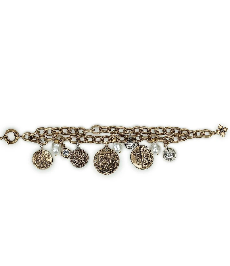Patricia Nash Layered Charm Chain Bracelet