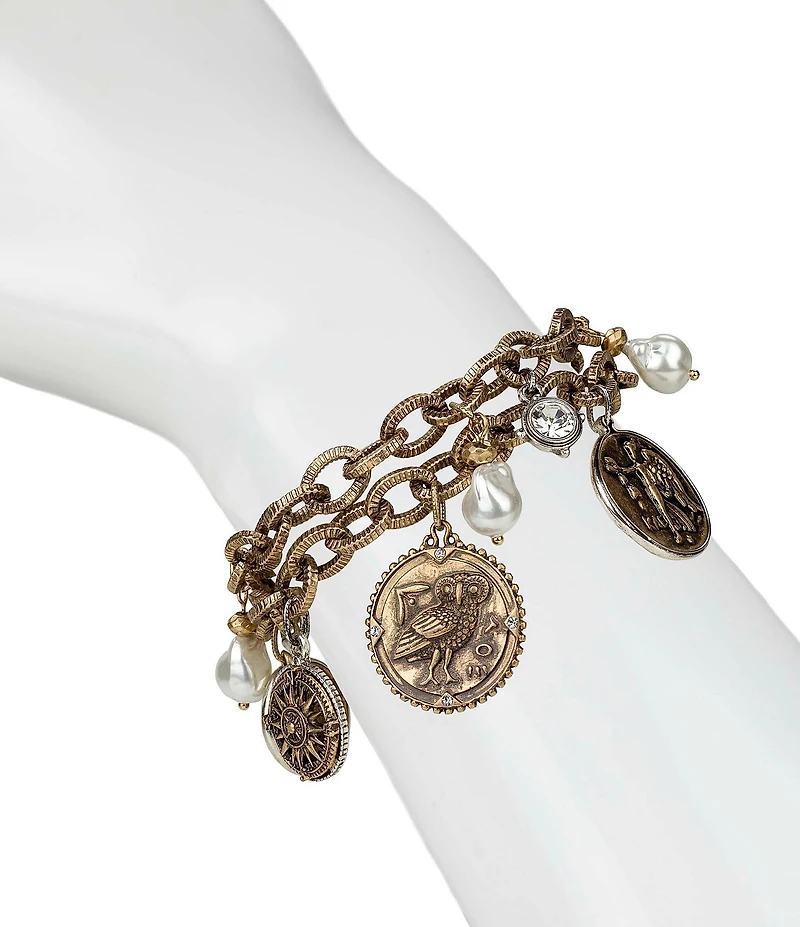 Patricia Nash Layered Charm Chain Bracelet