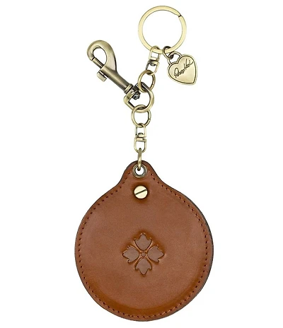 Patricia Nash Liscia Leather Mirror FOB Keychain Charm