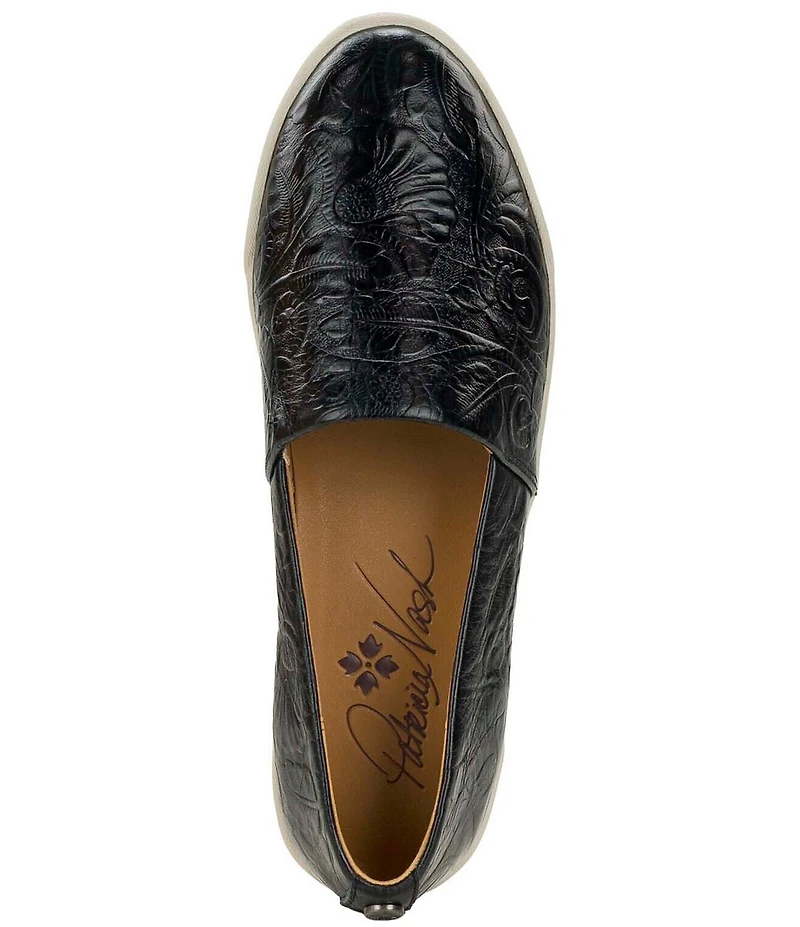 Patricia Nash Lola Floral Tooled Leather Sneakers