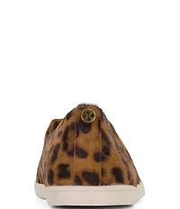 Patricia Nash Lola Leopard Print Calf Hair Slip On Sneakers