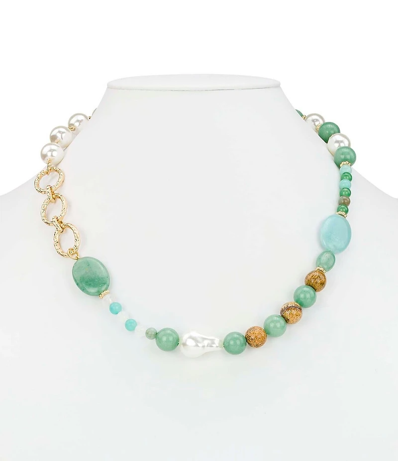 Patricia Nash Long Beaded Collar Necklace