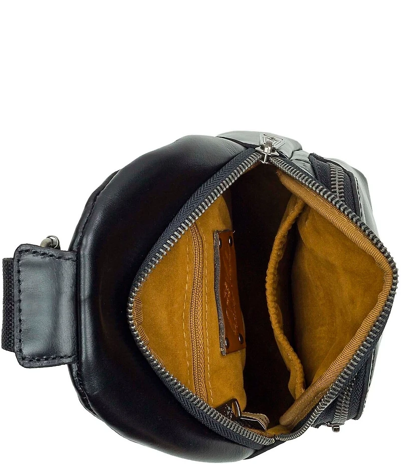 Patricia Nash Louetta Bronze Hardware Sling Crossbody Bag