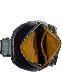 Patricia Nash Louetta Bronze Hardware Sling Crossbody Bag