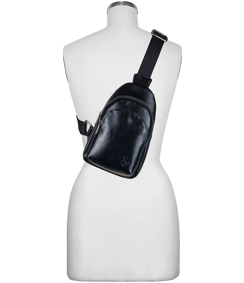 Patricia Nash Louetta Bronze Hardware Sling Crossbody Bag