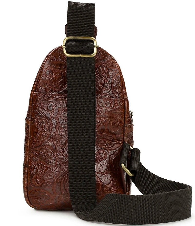 Patricia Nash Louetta Tooled Sling Crossbody Bag
