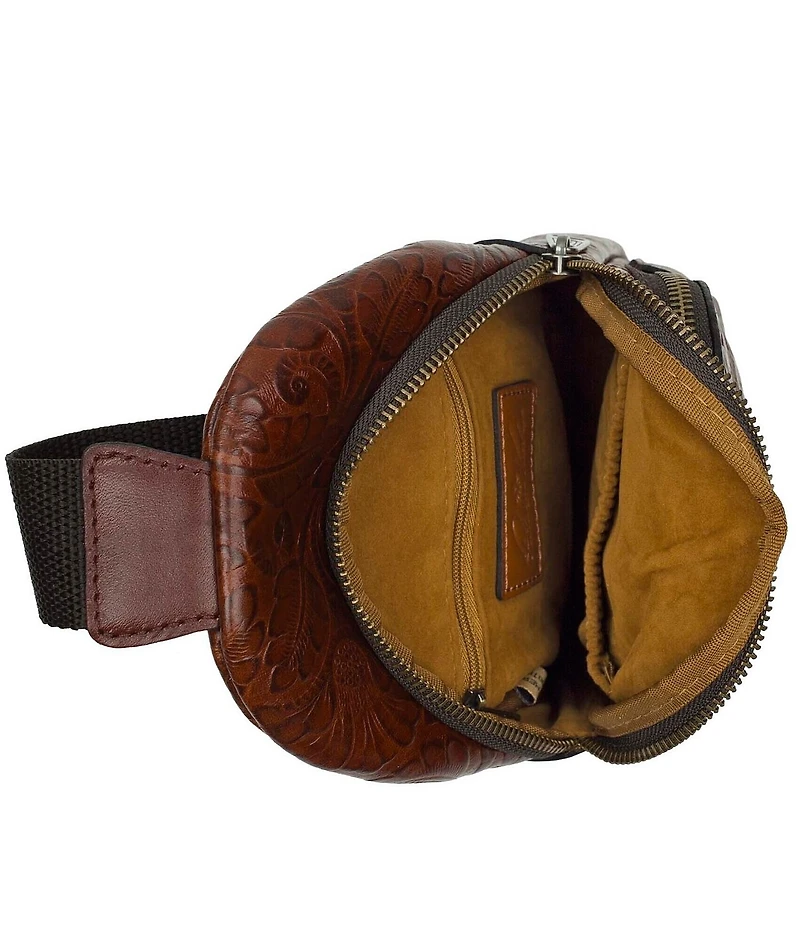 Patricia Nash Louetta Tooled Sling Crossbody Bag