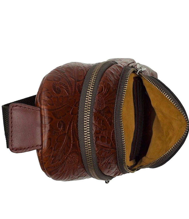 Patricia Nash Louetta Tooled Sling Crossbody Bag
