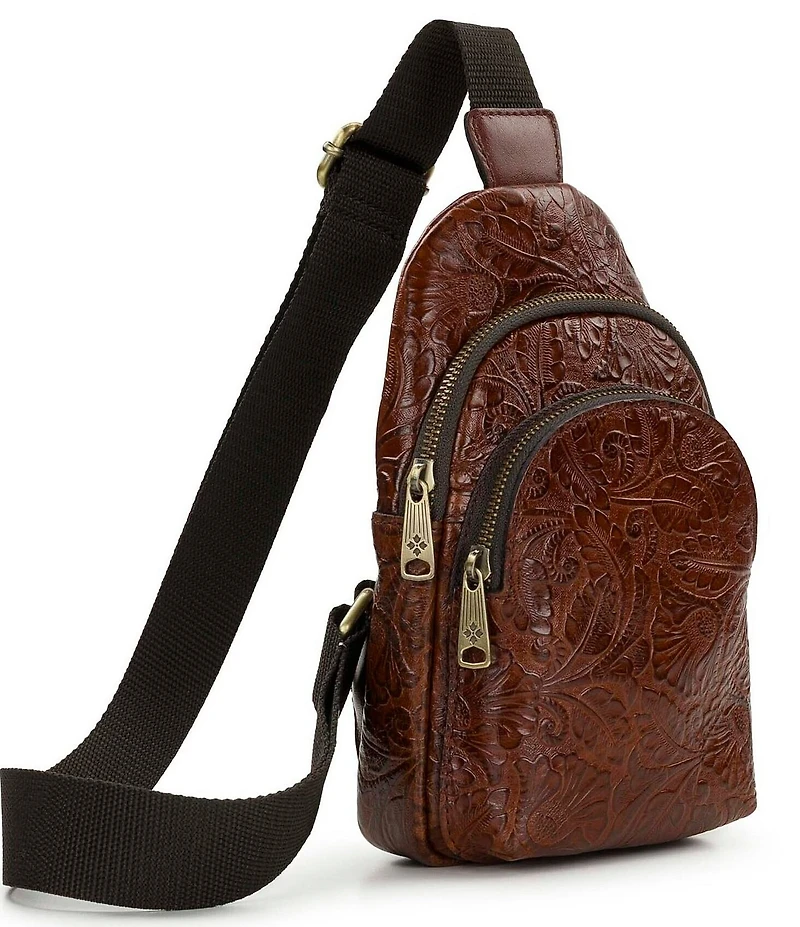Patricia Nash Louetta Tooled Sling Crossbody Bag