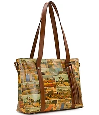 Patricia Nash Luserna Postcards From Paris Tote Bag