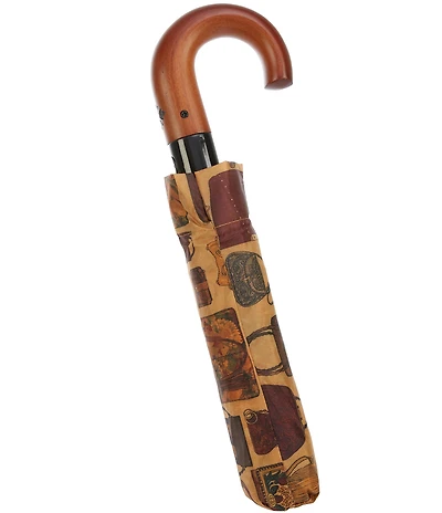 Patricia Nash Magialano Wooden Handle Umbrella