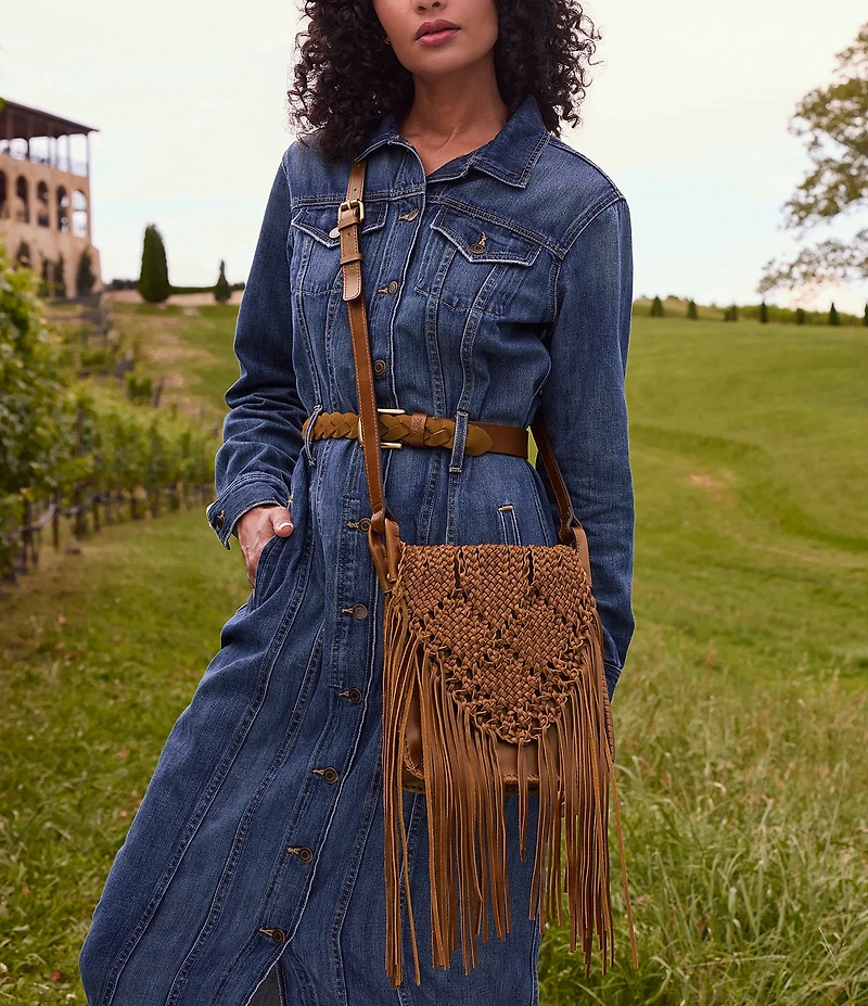 Patricia Nash Mara Flap Fringe Crossbody Bag