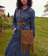 Patricia Nash Mara Flap Fringe Crossbody Bag