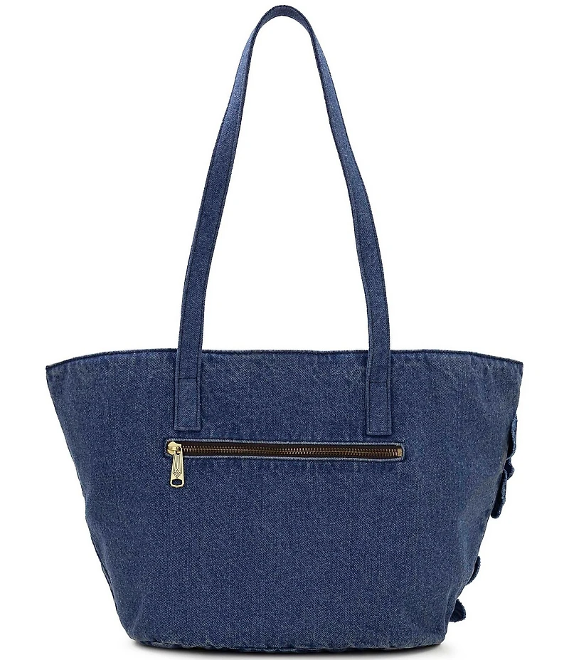 Patricia Nash Marconia Floral Denim Tote Bag