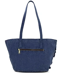 Patricia Nash Marconia Floral Denim Tote Bag