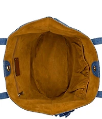 Patricia Nash Marconia Floral Denim Tote Bag
