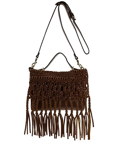 Patricia Nash Marit Fringe Suede Crossbody Bag