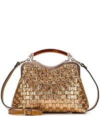Patricia Nash Maryse Metallic Kisslock Handle Frame Crossbody Bag