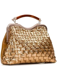 Patricia Nash Maryse Metallic Kisslock Handle Frame Crossbody Bag
