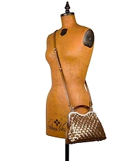 Patricia Nash Maryse Metallic Kisslock Handle Frame Crossbody Bag